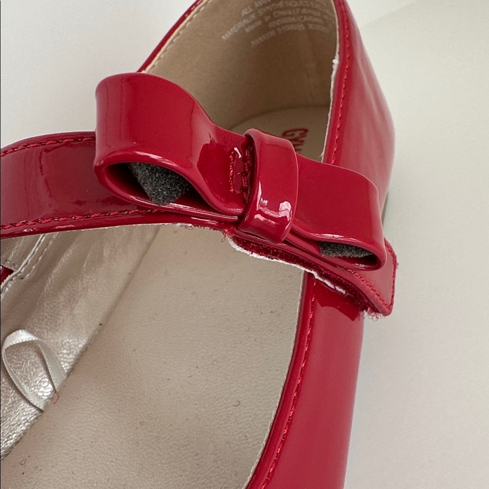 NWOT GYMBOREE Shiny Red Mary Jane Dress Shoes Size 3 - Picture 8 of 13